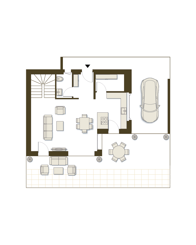 Mitoyennes J - Rez-de-chaussée